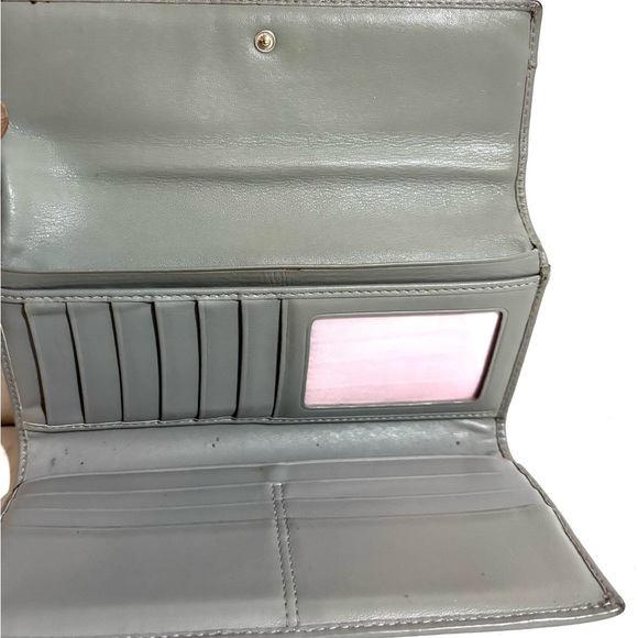 Coach Silver Leather Women's Wallet - Picture 3 of 6